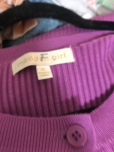 Madden Girl New with tags purple  knit dress and cardigan set