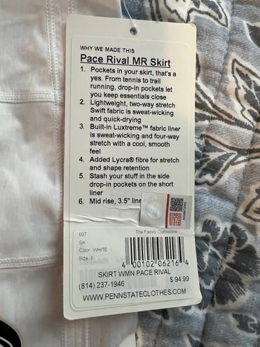 Lululemon Penn State  pace rival skirt