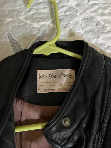 Free People Vegan Leather Jacket