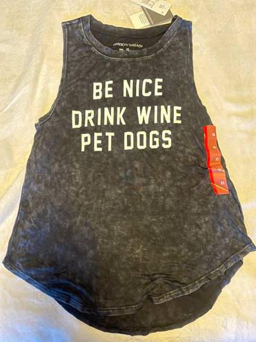 Grayson Threads Xsmall  “Be Nice Drink Wine Pet Dogs” Graphic Tank Top 