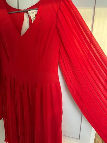Jessica Simpson Long Sleeve Red Dress