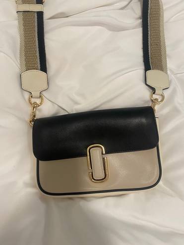 Marc Jacobs J Crossbody Bag (Beige + Black)