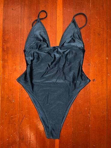 One Piece Blue Iridescent  Swimwuit