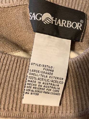 Sag Harbor  () Striped Turtleneck Sweater: Size Large