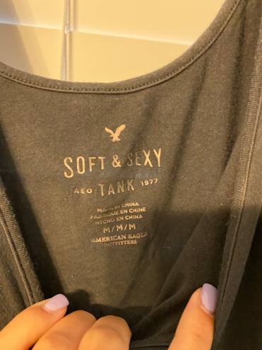 American Eagle Outfitters Soft And Sexy Tank Gray Size M