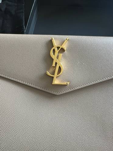 Saint Laurent YSL leather envelope pouch