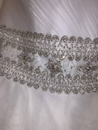 Oleg Cassini wedding dress with beaded belt