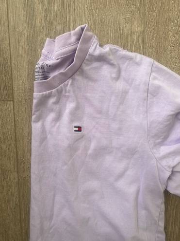 Tommy Hilfiger Lilac Logo Tee Size Small