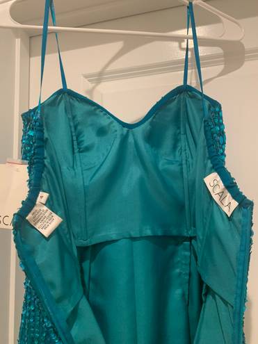 Scala Homecoming Dress Turquoise Size 4