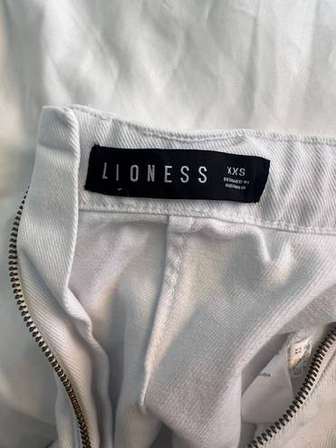 LIONESS White Mini Skirt