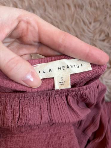 LA Hearts Cropped Long Sleeve