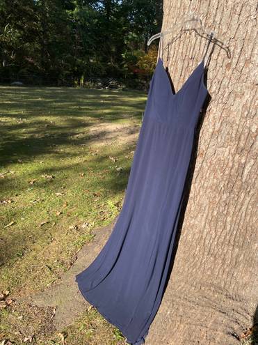 Jump NWOT Y2K 2000s  Apparel Size 5/6 Navy Blue Maxi Side Slit Formal Dress