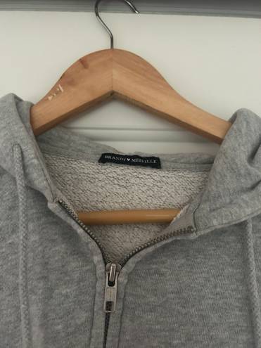 Brandy Melville Gray Crystal Hoodie