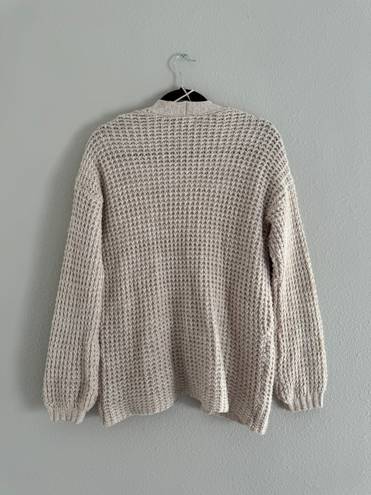 American Eagle chunky waffle knit cardigan