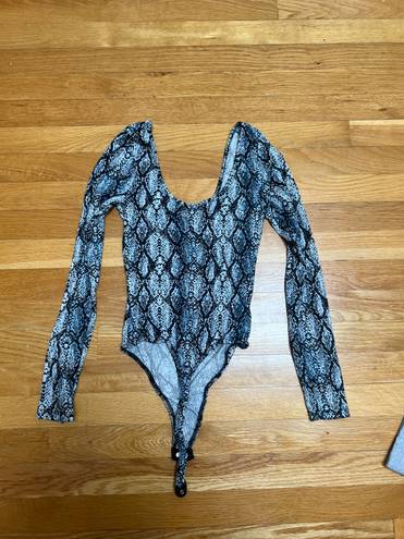 Timing Snakeprint Bodysuit