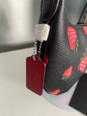 Coach Hobo Bag With Wild Strawberry Print