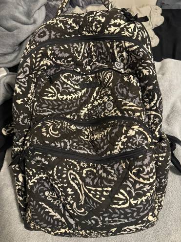 Vera Bradley Essential Large Backpack Paisley Noir