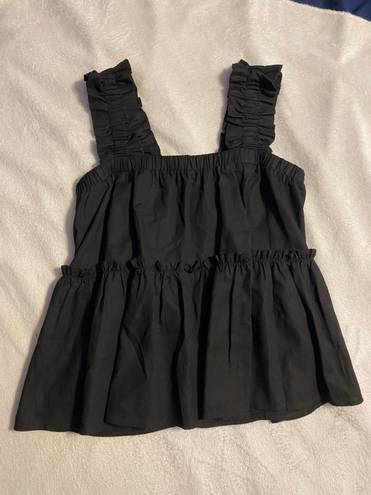 Entro Boutique Babydoll Black Top