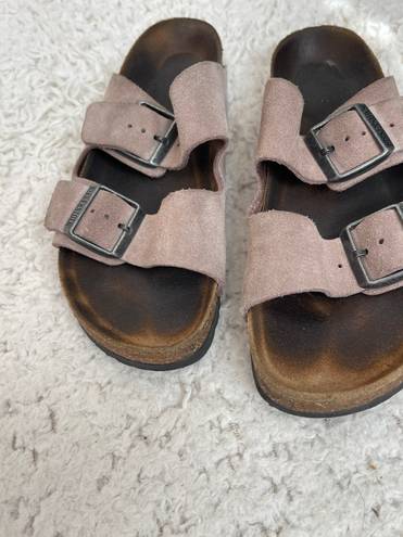 Birkenstock Arizona Tan Suede Sandals