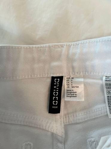 H&M White Wide Leg Jeans