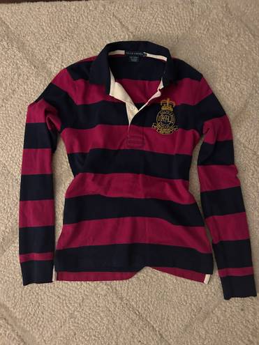 Ralph Lauren Long Sleeve Striped Polo Shirt