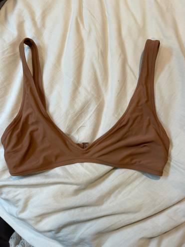 Aerie brown bikini top