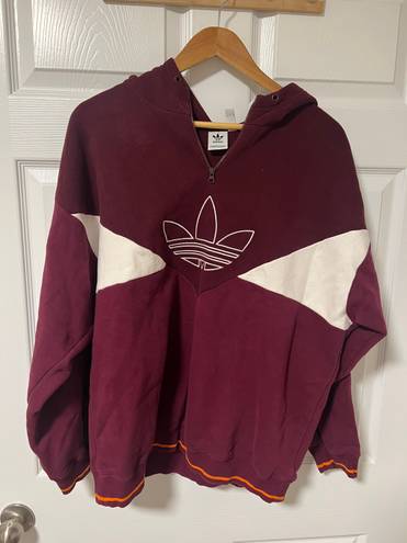 Adidas Terry Zip Hooded Sweatshirt