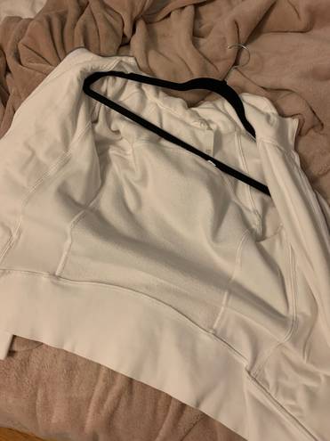 Lululemon White Scuba Hoodie