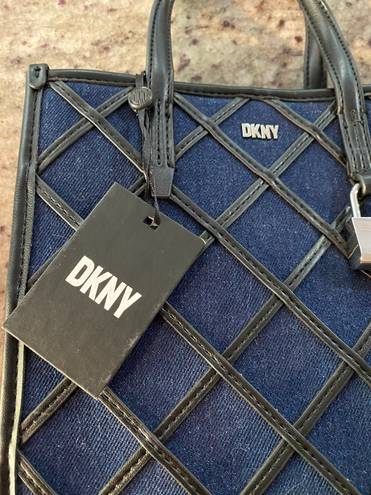 DKNY Maze denim mini Tote crossbody Handbag new with tags.