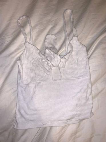 Forever 21 White Cut Out Tank