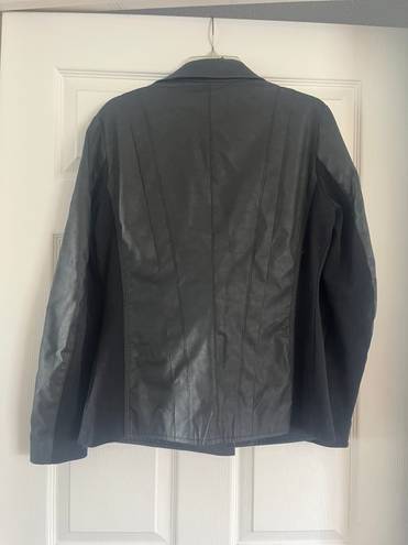 Marc New York Kayseri Faux Leather And Knit Moto Jacket - Size Medium