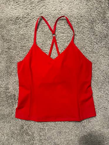 Outdoor Voices Red  Zoom Halter Top