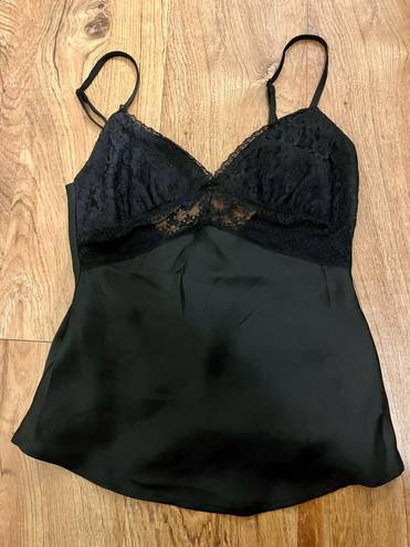 Princess Polly Black Silk Lace Top