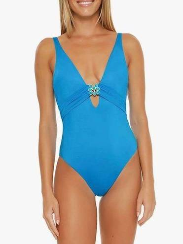 Trina Turk NEW  Standard Monaco High Leg One Piece in Adriatic Blue