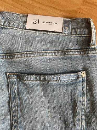 7 For All Mankind NWT  High Waist Slim Kick Flare Jeans - Sz 31