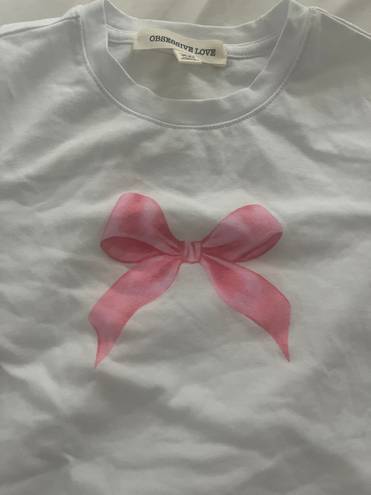 bow baby tee Size XS