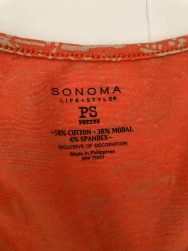 Sonoma Petites Orange Dress Size S