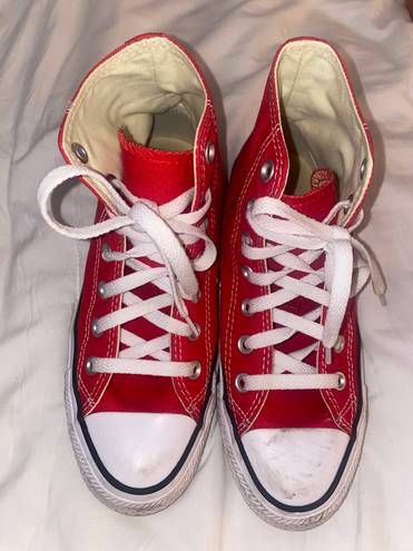 Converse Red  High Tops