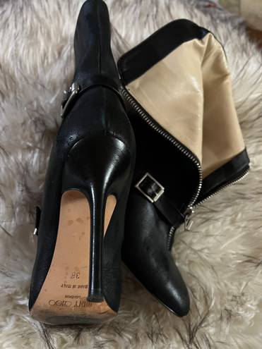 Jimmy Choo Dylan leather MOTO boots 38