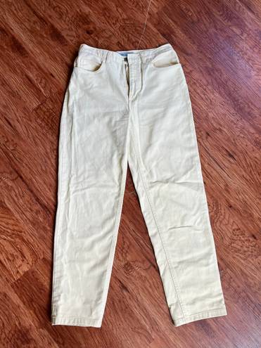 Jones New York Yellow Straight Leg Jeans