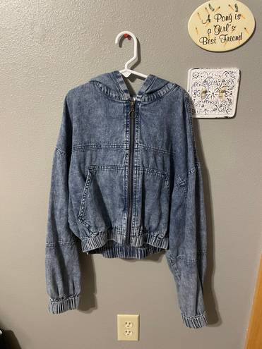 Harper Heritage denim zip up jacket