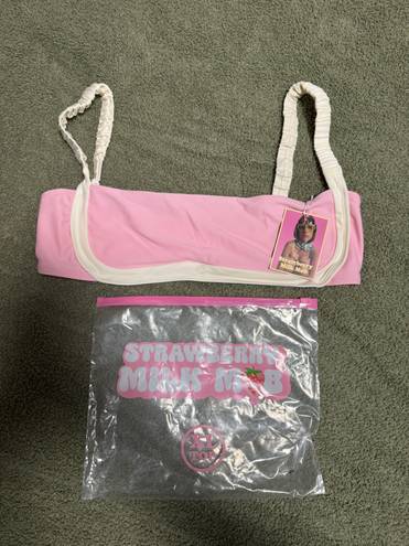 Strawberry Milk Mob Bikini Top Size XL