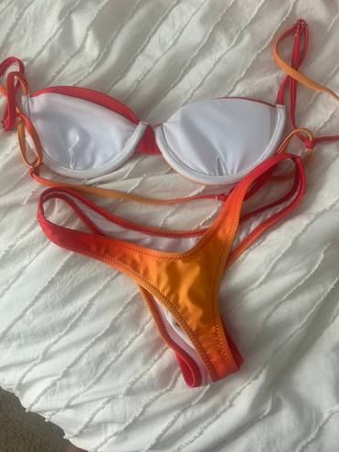 White Fox Boutique Orange Bikini Set