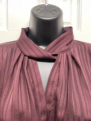 Ny&co Faux Wrap High Neck Blouse