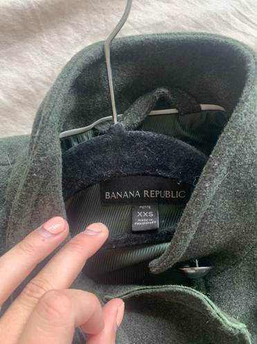 Banana Republic Italian Wool Peplum Military Jacket