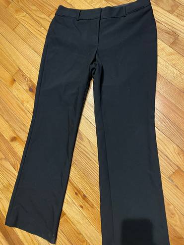 The Loft  Julie Women's Black Dress Pants Straight Leg Cotton Blend Size 10 