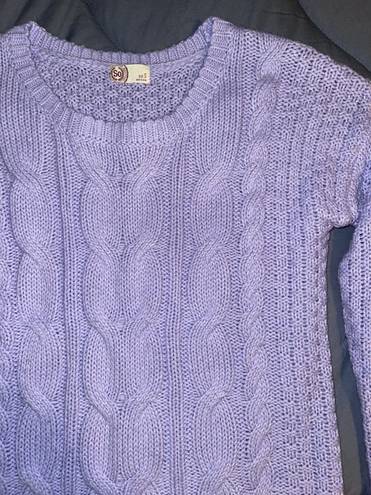 SO Light Purple Knit Sweater Small