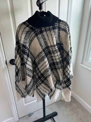 Pink Lily Plaid Poncho