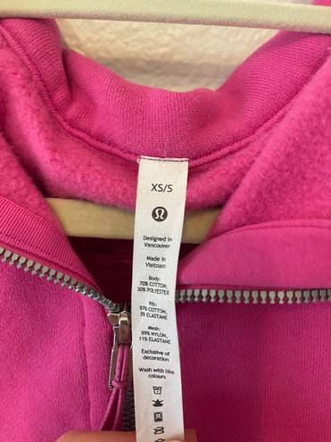 Lululemon SONIC PINK  Scuba Half Zip