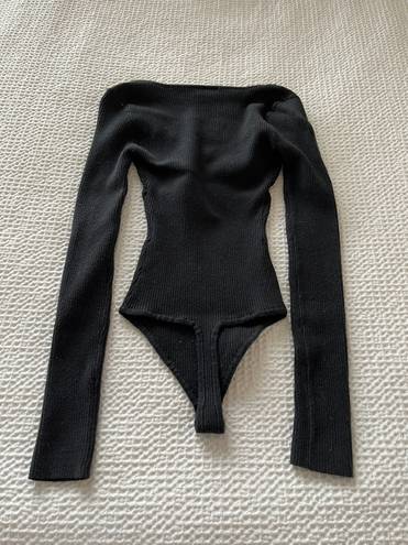 Abercrombie & Fitch Black Long Sleeve Bodysuit